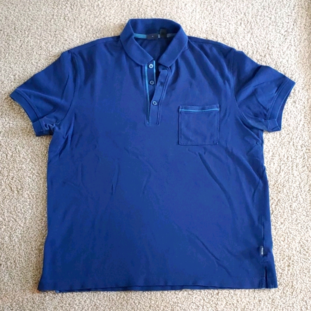 Hugo Boss Navy/Royal Blue Polo